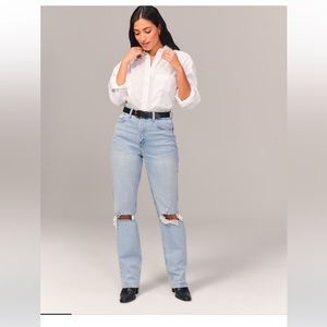 NWOT 90s ultra high rise straight jean